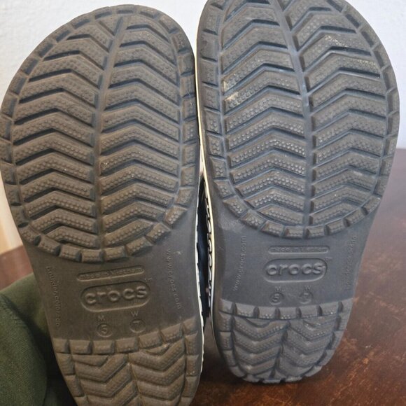 Crocs Crocband Black Unisex Clog-Men's 5 Women's 7 - Picture 14 of 16